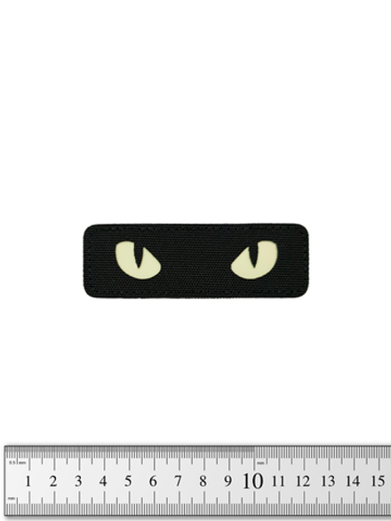 Шеврон Светящиеся кошачьи глаза кордура 3х9 см