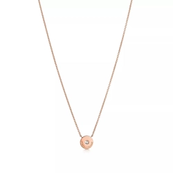 Подвеска из розового золота 18к(750 проба) c бриллиантом, Tiffany circle pendant , в наличии