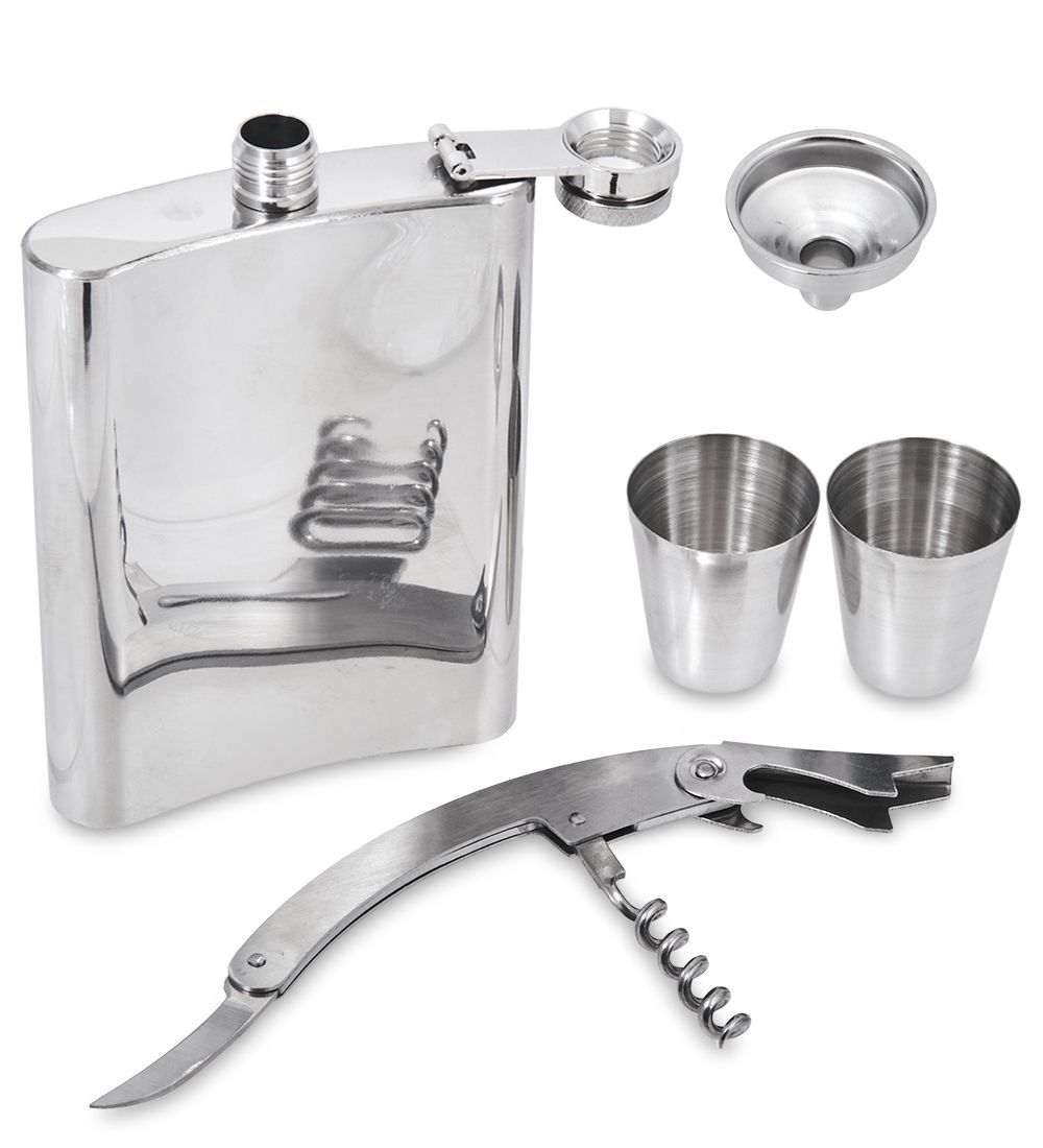 GT-78 Подарочный н-р фляжка с шахматами 280 мл