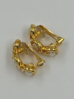 Клипсы полукольца с «жемчугом» Christian Dior