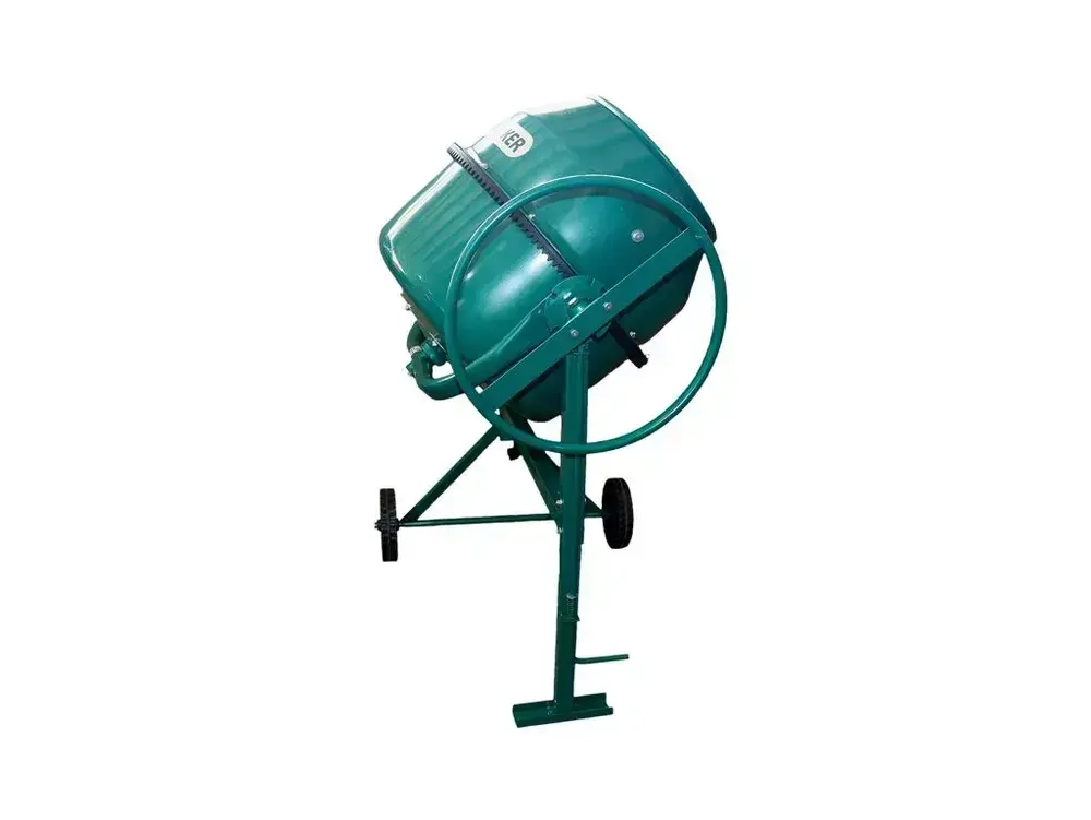 Бетономешалка строительная HARD WORKER БМ180П полиамидный венец, объем 160 литров, мощность 700 Вт, бетоносмеситель электрический