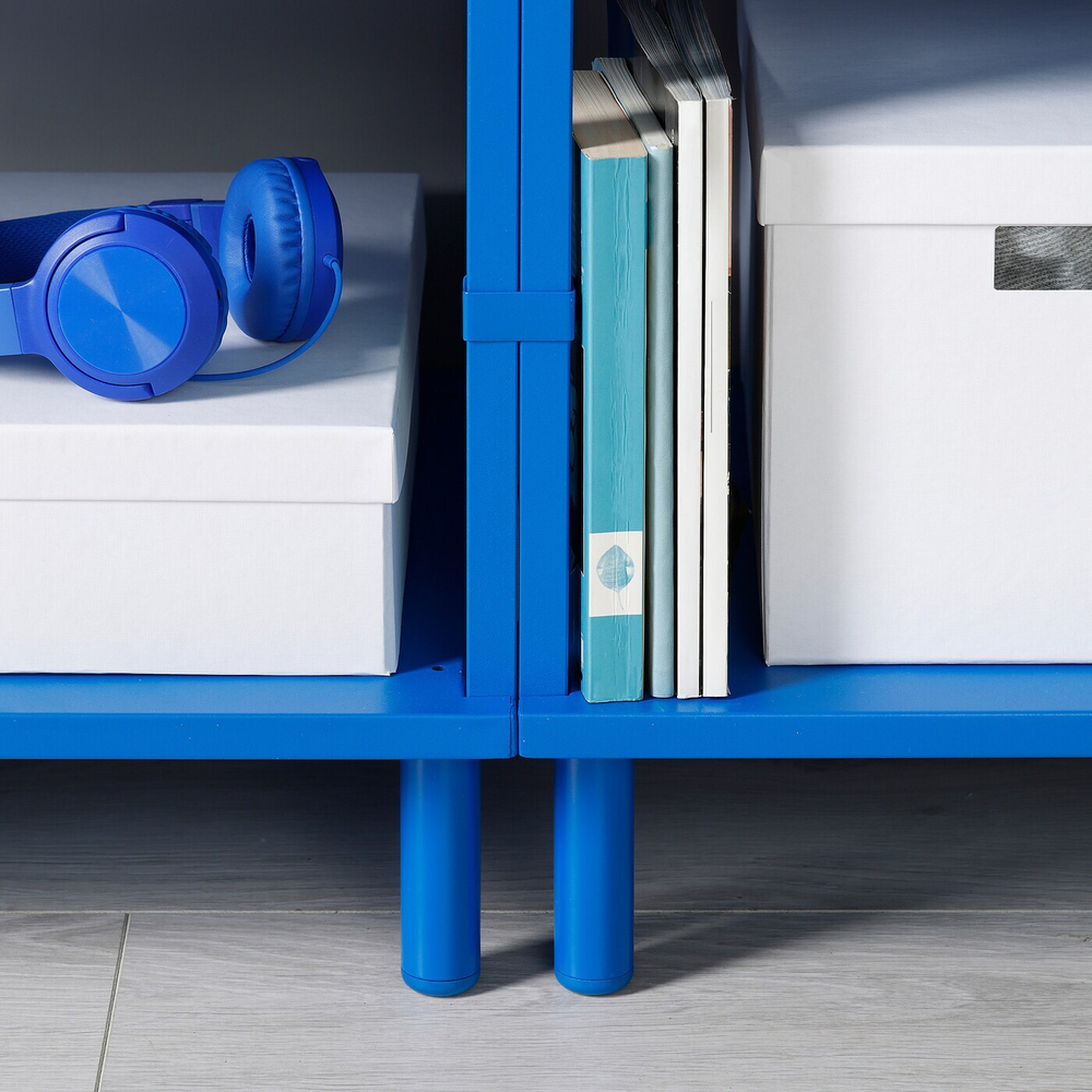 IKEA LÄTTHET  (ИКЕА ЛÄТТХЕТ)  -  Ножка, синий/металлический, 11 см