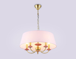 Светильник подвесной LH75021/5 GD/PI золото/розовый E14/5 max 40W D550*730