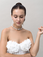 Колье "White Knot Zircon"