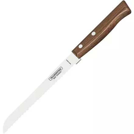 Нож для хлеба сталь,дерево ,L=295/175,B=20мм коричнев.,металлич