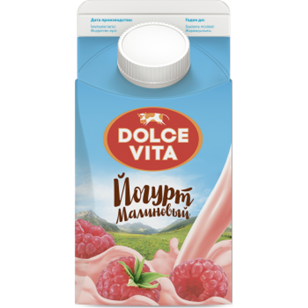 Йогурт "Дольче Вита" 2,5% 450г  Малина