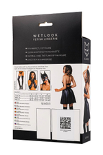 Платье Glossy Marisa из материала Wetlook черное XL