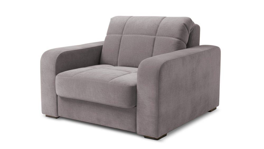 ***Кресло-кровать Конрад ЭКО 90 (130708) 133*105*88 см, Серый  Аккордеон Фиеста в наличии