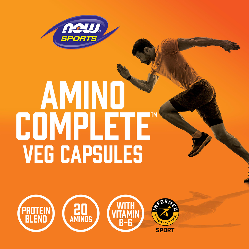 NOW Foods, Sports, Amino Complete™, 120 растительных капсул