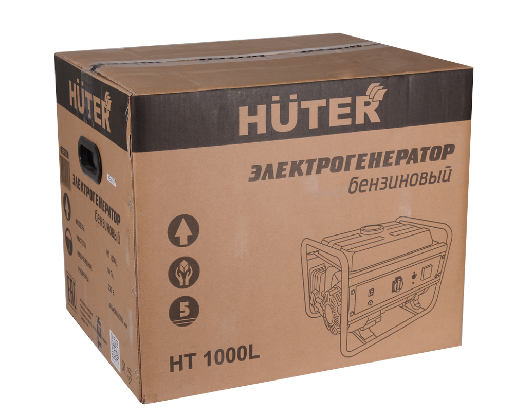 Портативный бензогенератор HUTER HT1000L - [1 кВт / 220V]