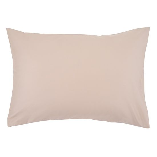 Набор из двух наволочек из сатина бежевого цвета из коллекции essential, 50х70 см