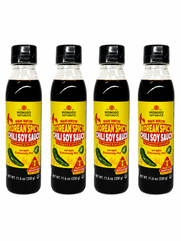 Соевый соус Manggo Korean Spicy очень острый 330 мл x 4 шт
