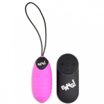 Ребристое виброяйцо Bang! 28X Ribbed Silicone Egg с дистанционным управлением, фиолетовый, 7х3 см