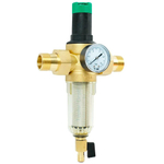 Фильтр промыв. с редуктором сниж.давления стекл.колба 1" TIM JH-3008