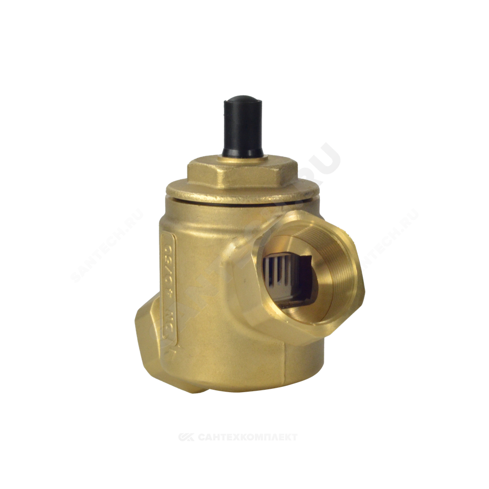 Клапан балансировочный автомат латунь R206A Ду 15 G1/2" A Ру25 ВР 0.27612 - 0.8244 м3/ч без ниппелей Giacomini R206AY013