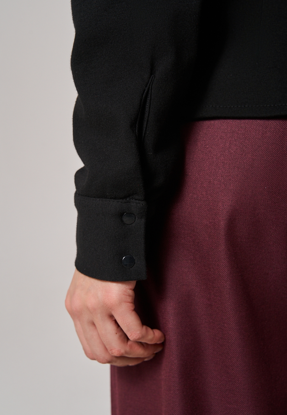 Рубашка трикотажная черная