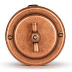 Переключатель ретро поворотный 1 кл. "Старая Медь" VINTAGE-BRASS 30101-3 / 1 Группа света, проходной
