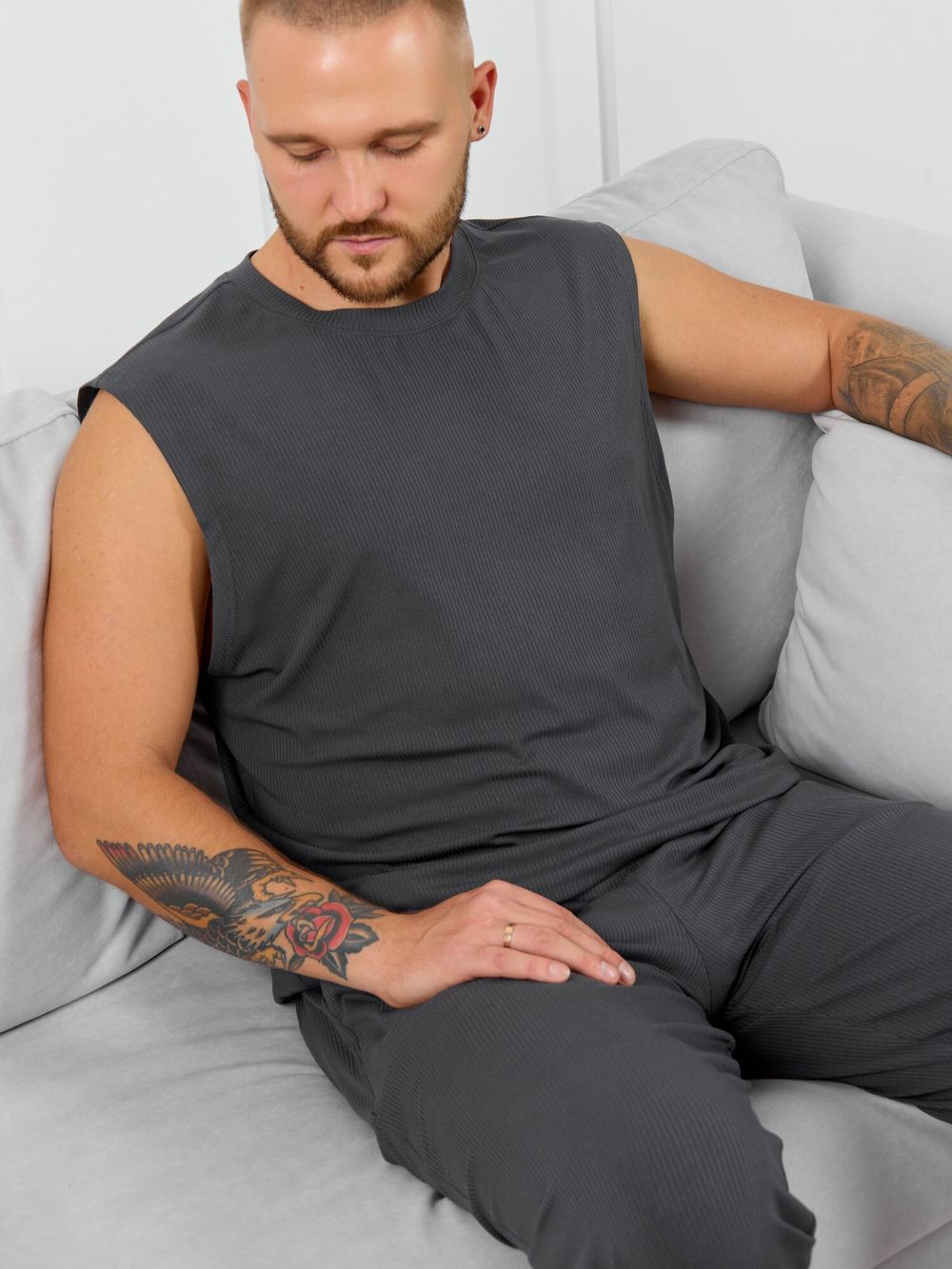 Майка мужская Алессандро-2 Виотекс ГРАФИТОВЫЙ