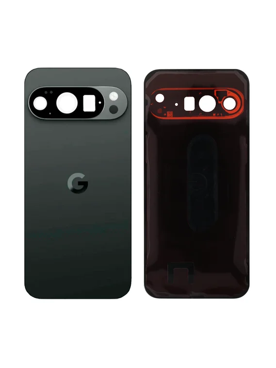 Задняя крышка для Google Pixel 10 Pro XL черная (Obsidian) со стеклом камеры