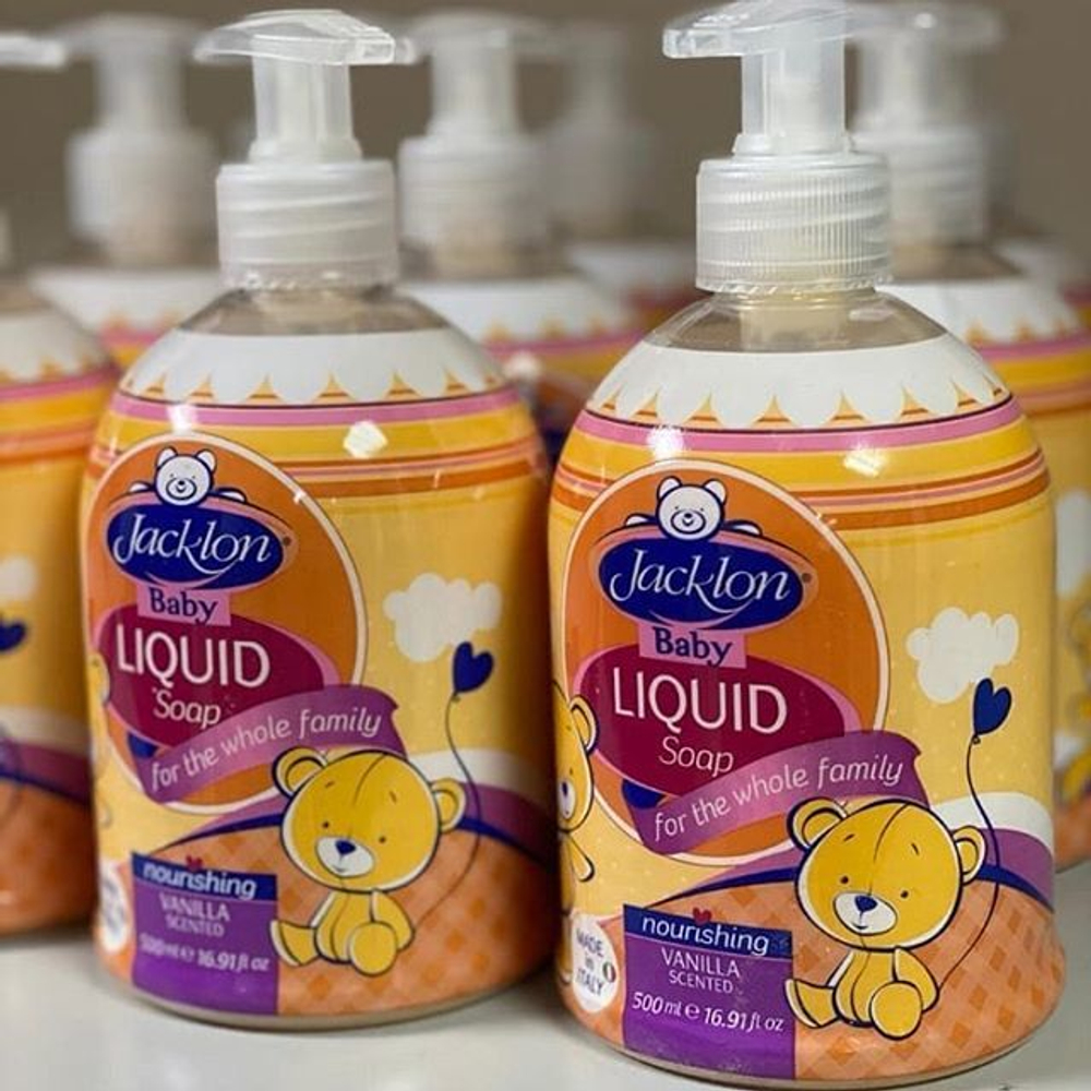 Жидкое мыло для всей семьи (Ваниль) JACKLON Liquid Soap, 500ml
