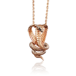 Подвеска «Кобра» из красного золота c фианитами и эмалью Артикул: 03-2678-00-402-1110-48