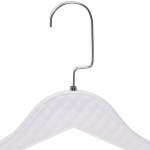 Плечики для одежды 2шт «ФРАТТО», цвет белый, 44*24см (Лейбл Селфи) имитация под кожу