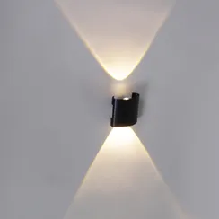 86831-9.2-002KT LED2*1W BK светильник настенный