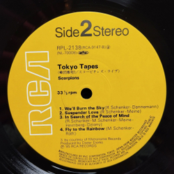 Винтажная виниловая пластинка LP Scorpions Tokyo Tapes (Japan 1985) (Obi)