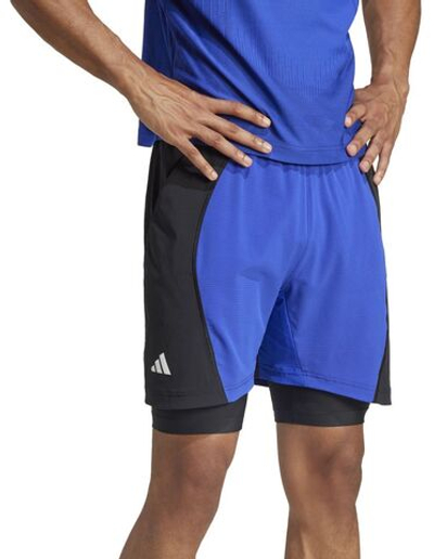 Мужские теннисные шорты Adidas Shorts and Inner Tights Set - разноцветный