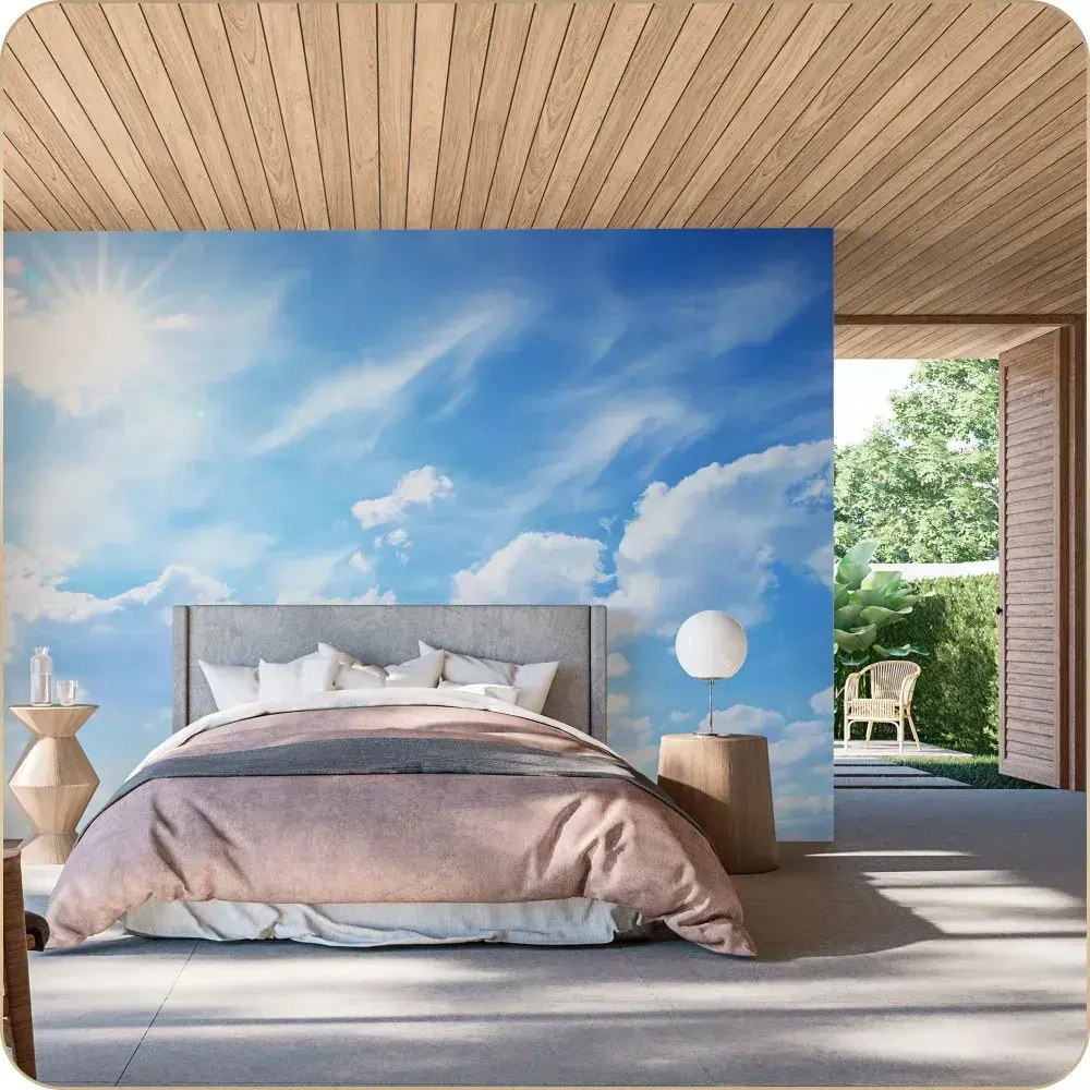 Фотообои 3D Небо Облака для гостиной, в спальню, на кухню 400х270