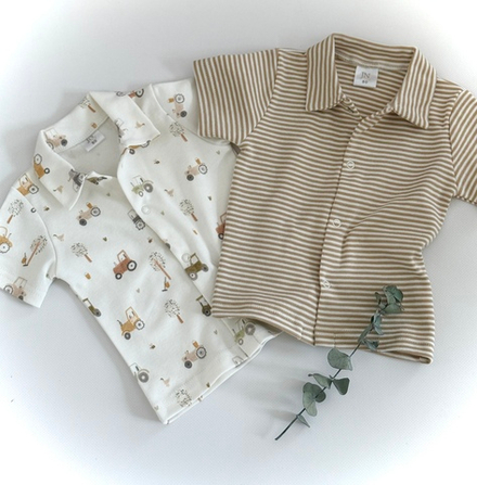 Рубашечка кор.рукав 2 шт. в уп. "Little farmer"