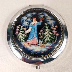 Ручное зеркало "Снегурочка" (худ. роспись Палех)