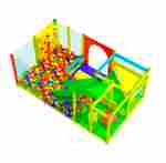 Детский игровой лабиринт с крышей «Мир прыжков и улыбок» 4,43×2,46×3,2 м