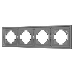 Рамка пластиковая FRM-TENDO-PL-4-GR (Arlight, Графитовый) 053849