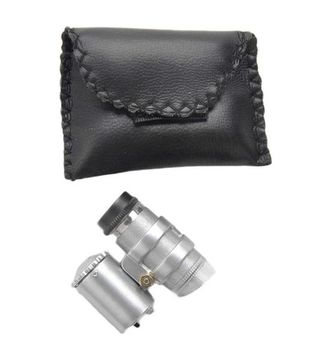 Карманный мини-микроскоп с 45х увеличением и подсветкой