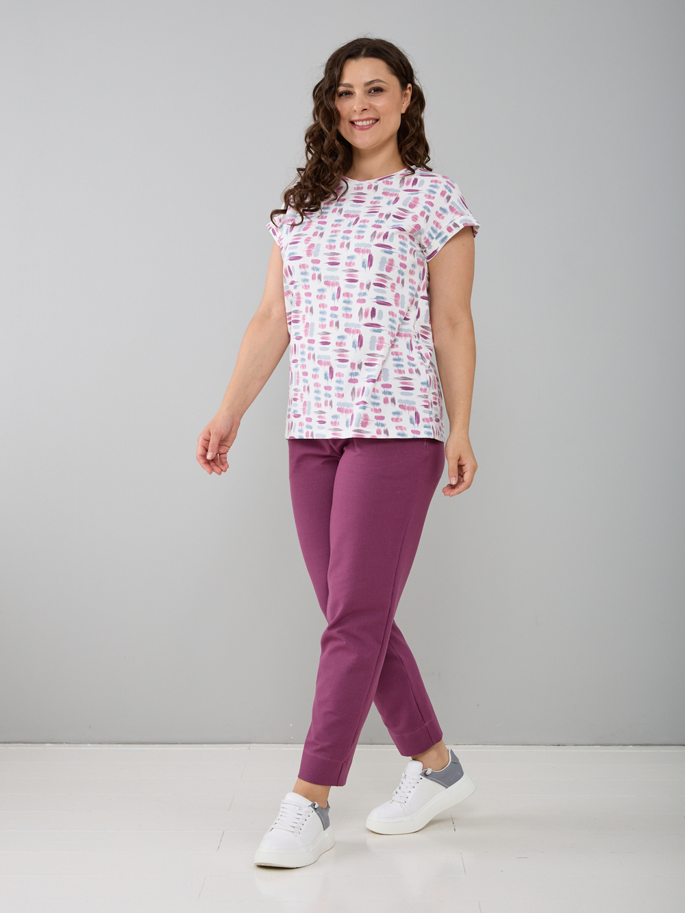 Футболка Фкл-104/экрю-цветныемазки