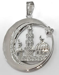 Ювелирная подвеска из серебра 925 пробы с фианитами