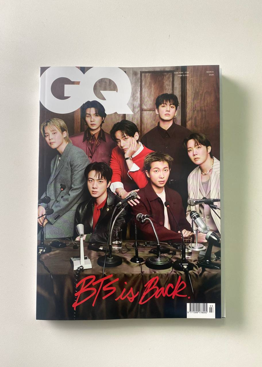 Журнал GQ KOREA - 2026.03 [Обложка: BTS] [С небольшим дефектом]