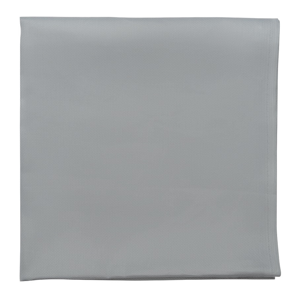 Скатерть серого цвета с фактурным жаккардовым рисунком из хлопка из коллекции essential, 180х180 см