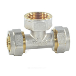 Тройник МП латунь никель обжим Дн 20х3/4"х20 ВР ГОСТ 32415-2013 7013 Aquasfera 7013-02