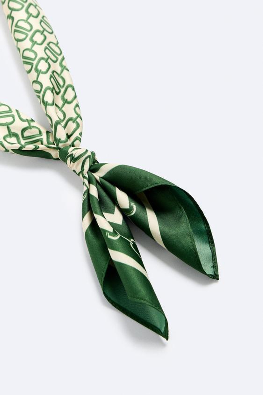 ZARA АТЛАСНАЯ БАНДАНА С ПРИНТОМ «ЗВЕЗДЫ», РАЗНОЦВЕТНЫЙ