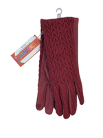 Перчатки. Женские. Сверху болоневые с узором. Ладошка спандекс. Сенсорные. Внутри плюш. 12 шт в упаковке.