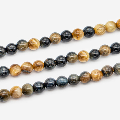 ш420-6 Микс соколиного и тигрового глаза шар 6мм, 19см