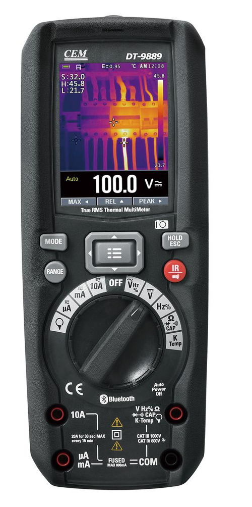 Мультиметр TRMS со встроенным тепловизором СЕМ DT-9889