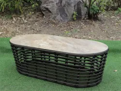 "Валенсия" журнальный столик из искусственного ротанга, цвет бронзовый