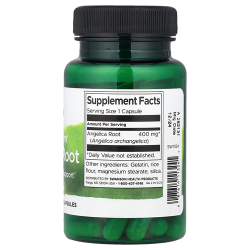 Swanson, Full Spectrum®, корень дудника, 400 мг, 60 капсул