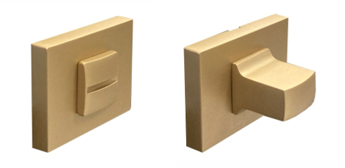 Завертка Комит WC на розетке RO80, цвет золото матовое ЦАМ (гарантия - 12 месяцев)