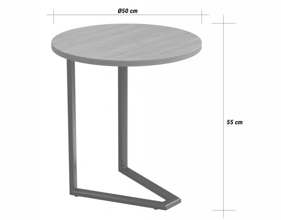Столик кофейный деревянный Server Wave