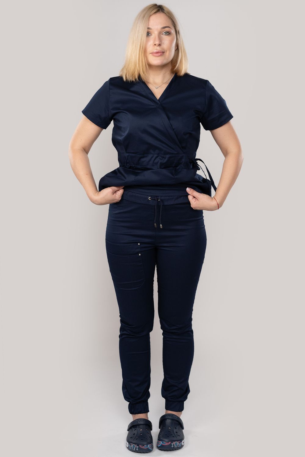 Костюм медицинский женский 386 СИНИЙ