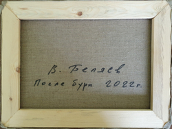 Беляев В.В. После бури. Холст, масло. Россия, 2022 г. 30х40 см.